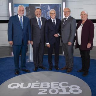 La Coalition avenir Québec. [Pool/AFP - Sebastien St-Jean]