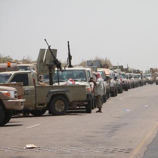Les forces progouvernementales yéménites disent avoir pris le contrôle total de l'aéroport de Hodeida. [Keystone - EPA/Najeeb Almahboobi]