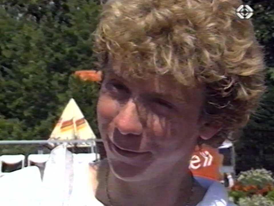 Le tennisman Marc Rosset en 1984.