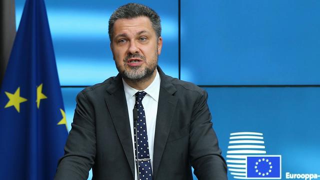 Le secrétaire général de la Confédération européenne des syndicats Luca Visentini. [Anadolu Agency/AFP - Dursun Aydemir]
