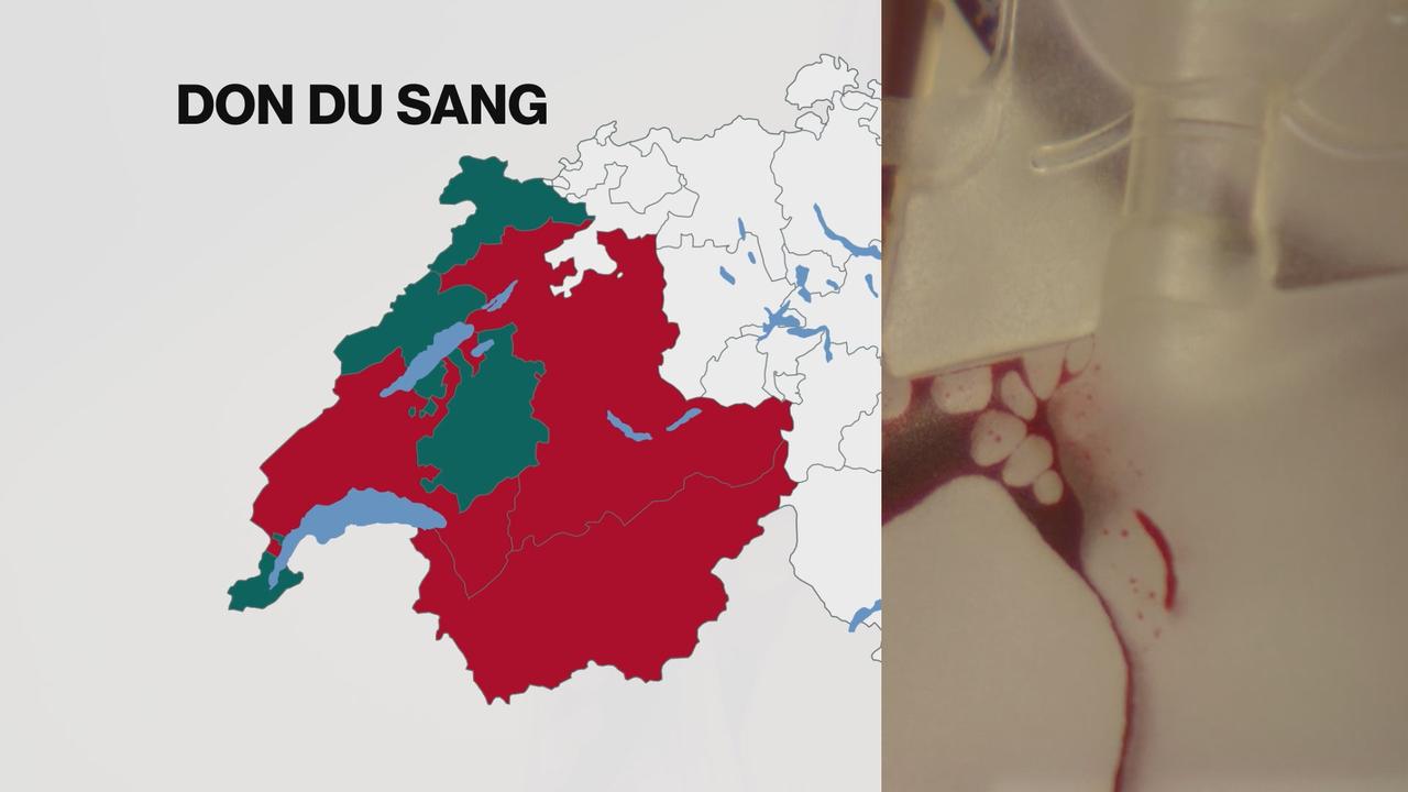 La pénurie de donneurs de sang en Suisse romande. [RTS - DR]