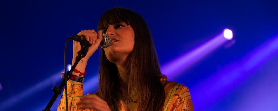 La chanteuse française Clara Luciani au festival Solidays à Paris, le 24 juin 2018. [AFP - Dens Meyer/Hans Lucas]