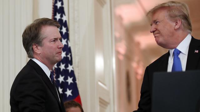 Donald Trump a nommé le magistrat Brett Kavanaugh à la Cour suprême. [AP/Keystone - Alex Brandon]