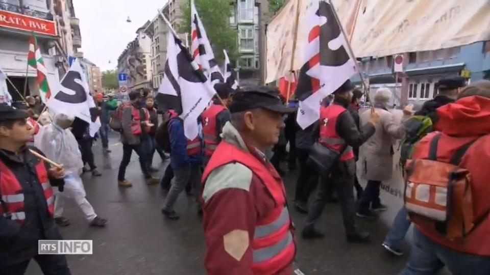 Manifestation du 1er Mai à Zurich.