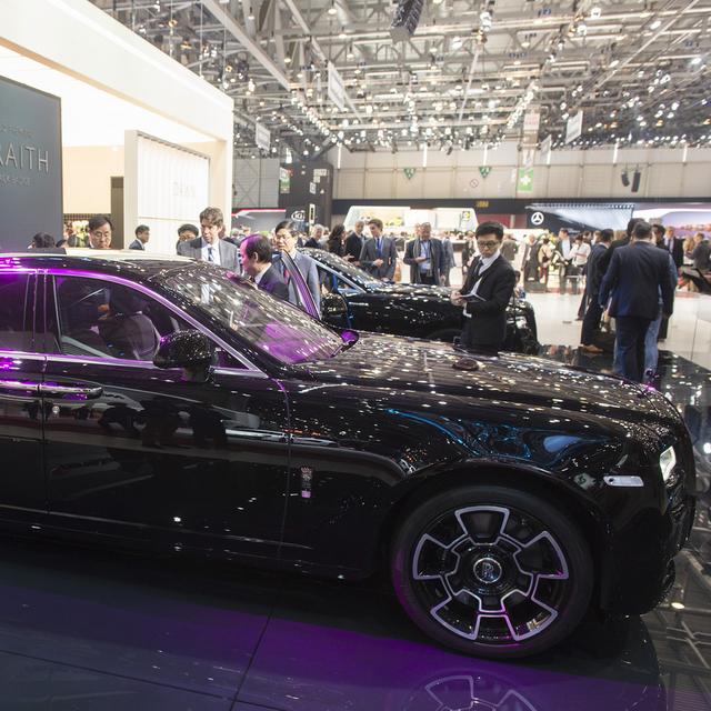 Une Rolls-Royce au Salon de l'auto de Genève en 2016. [KEYSTONE - SANDRO CAMPARDO]