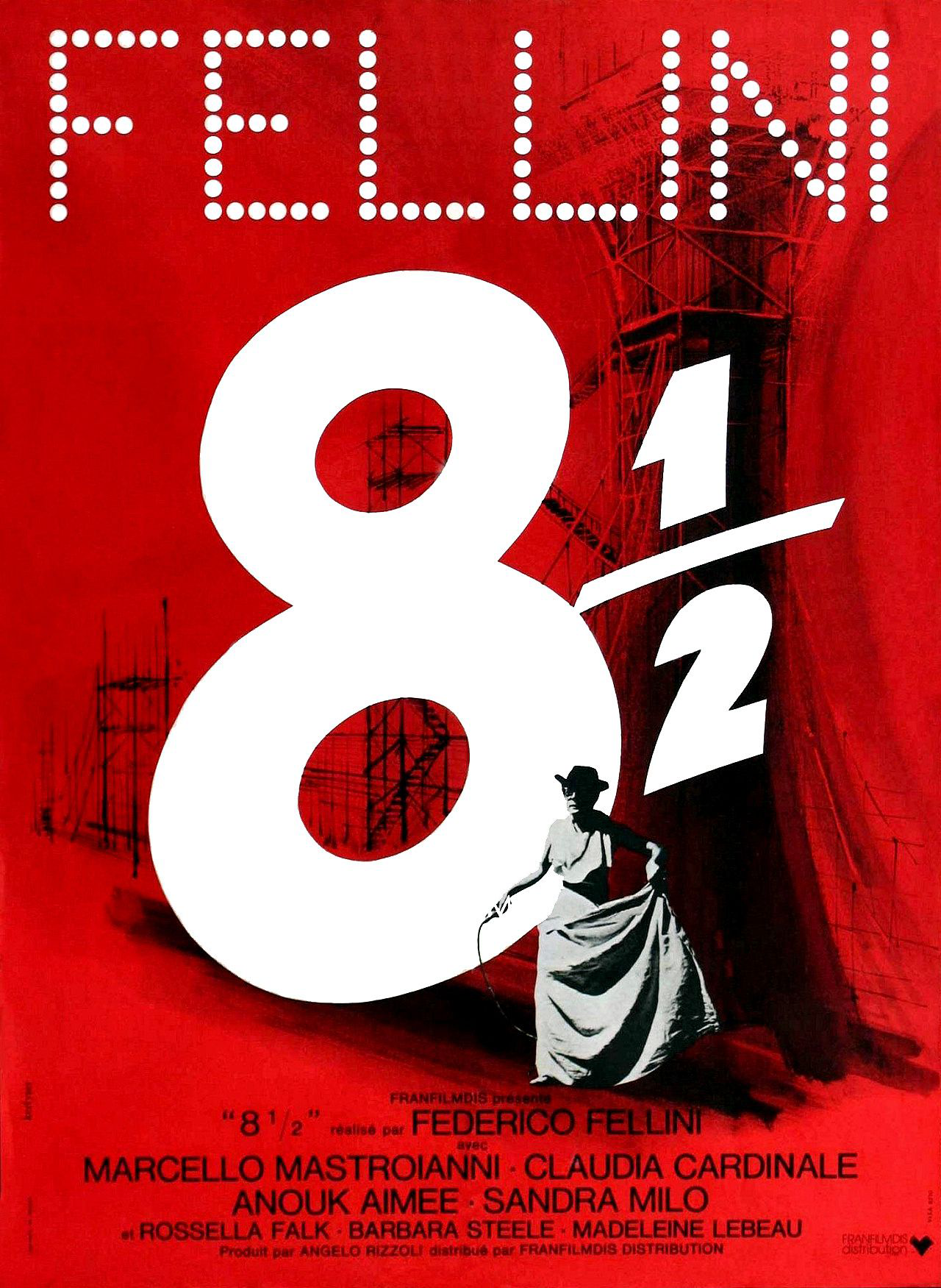 L'affiche du film "Huit et demi" de Federico Fellini. [DR]