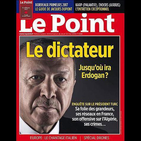 La Une de l'hebdomadaire "Le point" du jeudi 24 mai a provoqué la colère. [Le Point - DR]