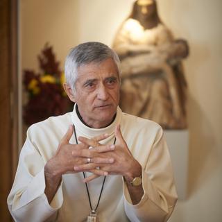 Jean-Marie Lovey, évêque du Diocèse de Sion, ici en 2015. [Keystone - Sedrik Nemeth]