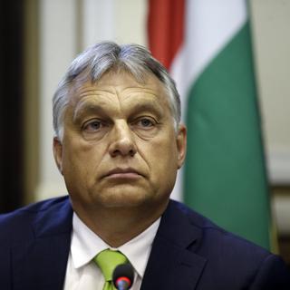 Le Premier ministre hongrois Viktor Orban à Milan, 28.08.2018. [AP/Keystone - Luca Bruno]