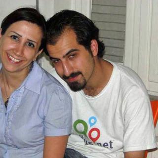 L’avocate Noura Ghazi avec son mari Bassel Khartabil, exécuté en 2015. [Amnesty - Photo privée]