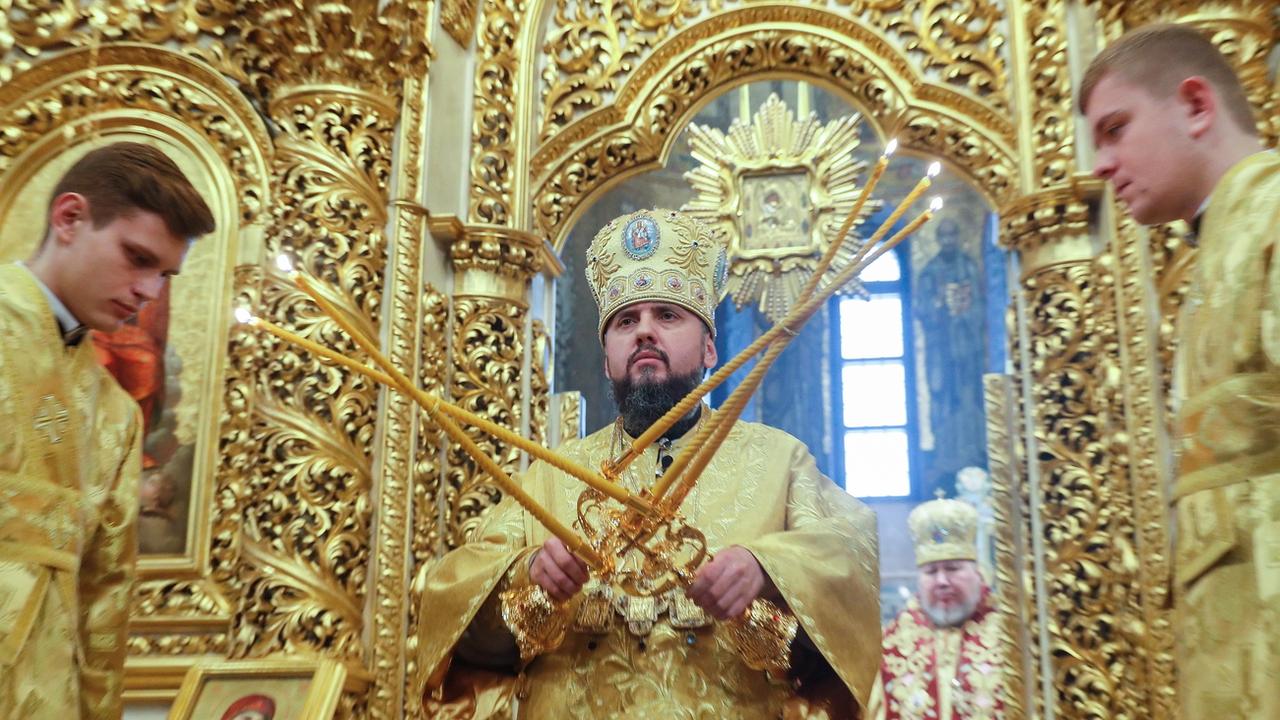Le patriarche Epiphane de l'Eglise orthodoxe ukrainienne. [EPA/Keystone - Sergey Dolzhenko]