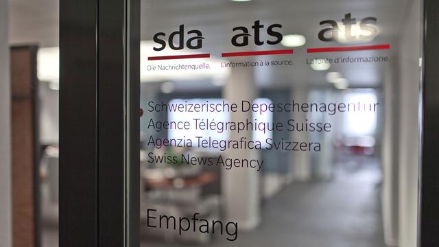 L'Agence télégraphique suisse est prête à se battre pour ses emplois. [Keystone - Gaetan Bally]