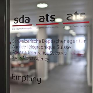 L'Agence télégraphique suisse est prête à se battre pour ses emplois. [Keystone - Gaetan Bally]