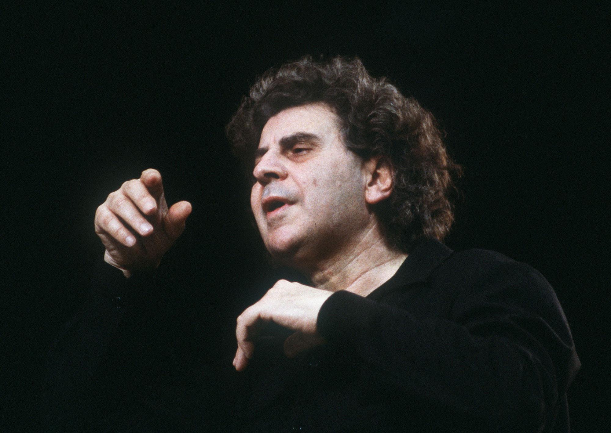 Le compositeur grec Mikis Theodorakis. [AFP - Pierre Verdy]