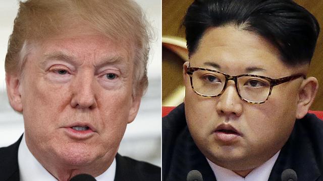 Le président des Etats-Unis Donald Trump et le leader nord-coréen Kim Jong-un. [Keystone - Evan Vucci/Wong Maye-E]