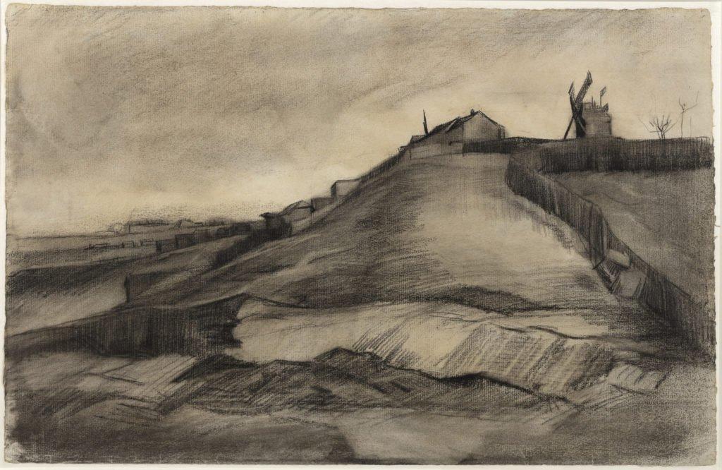 "La colline de Montmartre avec carrière de pierres" de Vincent Van Gogh (1886). [Van Vlissingen Art Foundation]