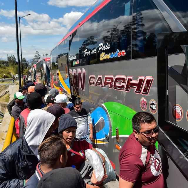 Réfugiés vénézuéliens à Quito, en Equateur, 22.08.2018. [AFP - Rodrigo Buendia]