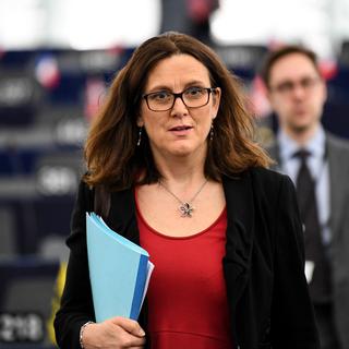 La commissaire européenne au Commerce Cecilia Malmström. [EPA/Keystone - Patrick Seeger]
