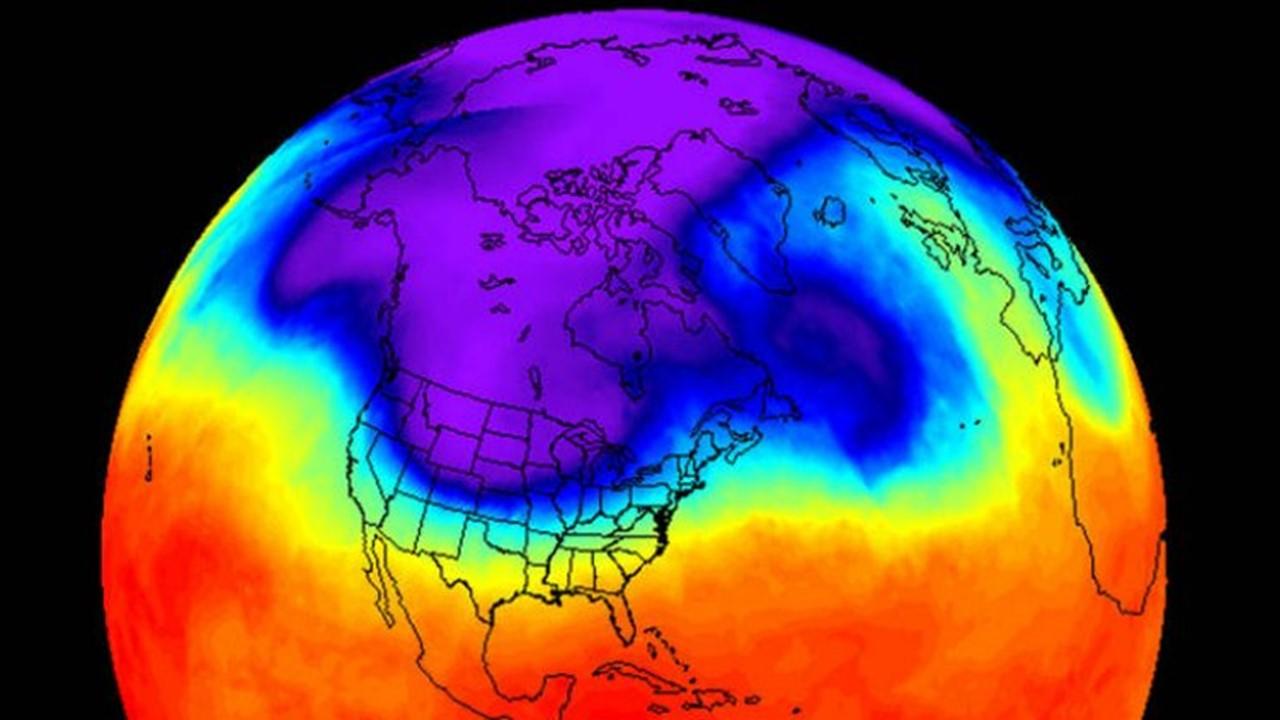 Vortex polaire en hiver [GFS-NOAA]