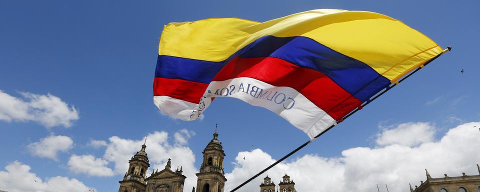 Manifestation en faveur des accords de paix en 2015 à Bogota, Colombie. [RTS - Anouk Henry]