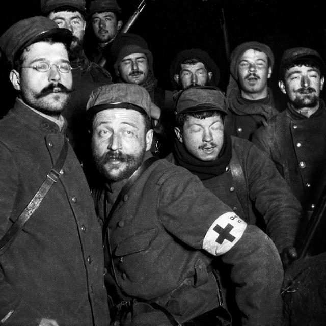 Des soldats français, dans les Vosges, en 1915. [AFP - Frantz Adam]