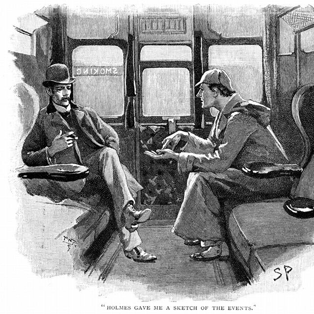 L'histoire d'Arthur Conan Doyle publiée dans "The Strand Magazine", London, 1892, illustrée par Sidney E. [AFP - Sydney E. Page]