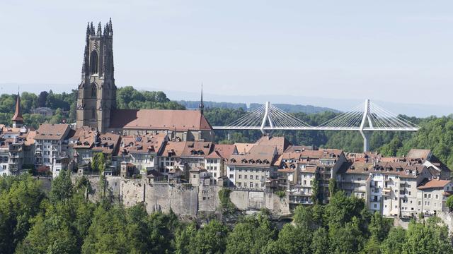 La ville de Fribourg. [Keystone - Thomas Delley]