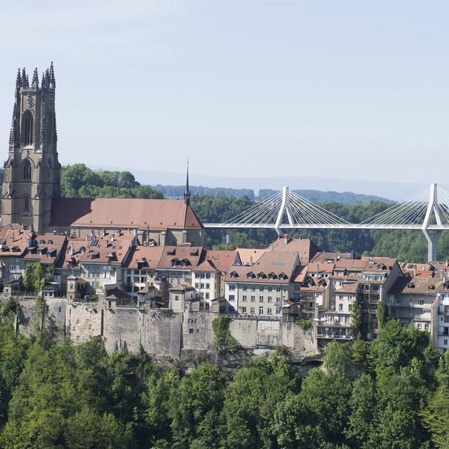 La ville de Fribourg. [Keystone - Thomas Delley]