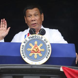 Rodrigo Duterte, le 11 juin 2018 à Manille. [Keystone - Bullir Marquez - AP]