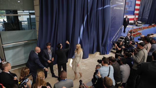 La cérémonie d'inauguration de l'ambassade américaine à Jérusalem. [AP Photo - Sebastian Scheiner]