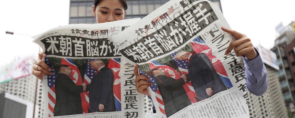 Le Japon doute que la Corée du Nord soit prête à renoncer à sa force nucléaire. [STR/Jiji Press/AFP]