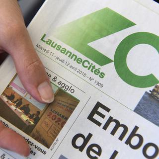 L'hebdomadaire gratuit Lausanne Cités a signé un partenariat avec la Ville de Lausanne. [Keystone - Laurent Gillieron]