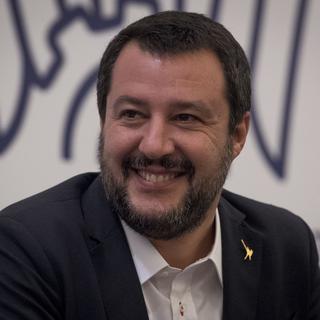 Le ministre italien de l'Intérieur Matteo Salvini, en visite à Moscou, le 17 octobre 2018. [AFP - Mladen Antonov]