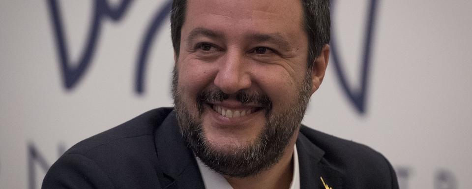 Le ministre italien de l'Intérieur Matteo Salvini, en visite à Moscou, le 17 octobre 2018. [AFP - Mladen Antonov]