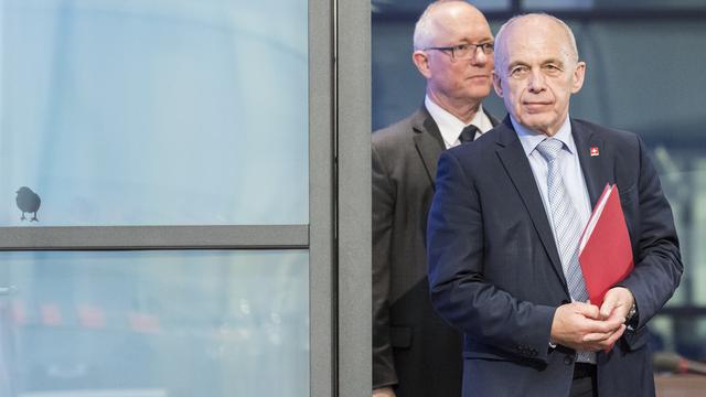 Ueli Maurer est venu défendre le régime financier 2021 devant la presse. [Keystone - Alessandro della Valle]