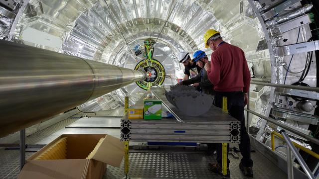 Vue sur l'intérieur du CERN à Genève (photo prétexte). [CERN/EPA/Keystone]