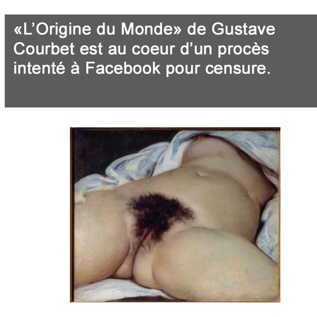 Si la photo est bonne - "L'origine du monde" de Courbet au coeur d'un procès intenté à Facebook pour censure. [AFP - Photo Josse / Leemage]