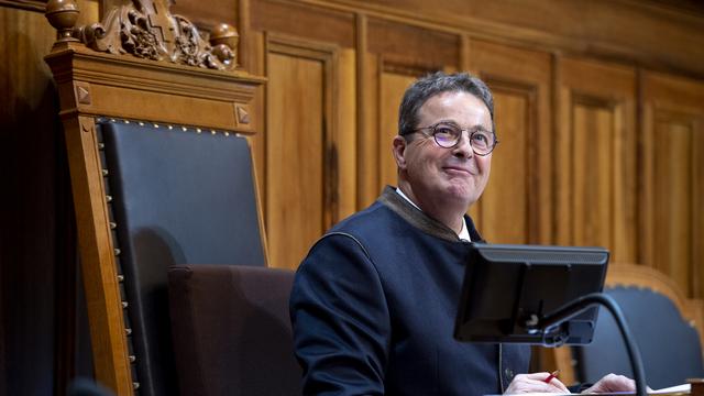 Jean-René Fournier, le nouveau président du Conseil des Etats. [Keystone - Anthony Anex]