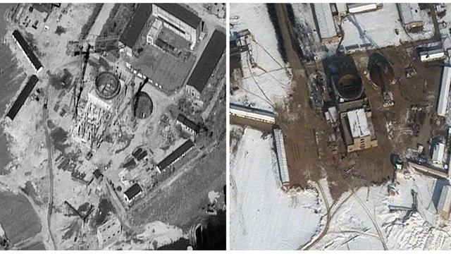 Des images satellite du complexe de Yongbyon prises en 2011 et 2012 (image d'archives). [Keystone - AP Photo/DigitalGlobe]