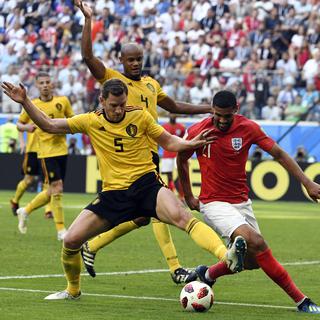 Les belges ont obtenus la troisième place contre l'Angleterre. [AFP - Laurie Dieffembacq]