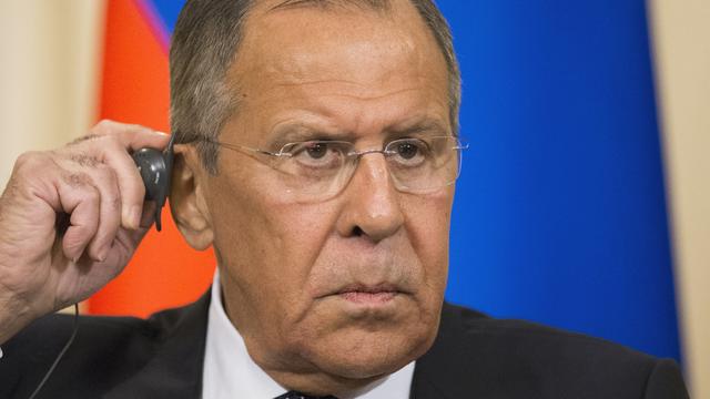 Le ministre russe des Affaires étrangères Sergey Lavrov, le 10 mai 2018 à Moscou. [AP/Keystone - Alexander Zemlianichenko]