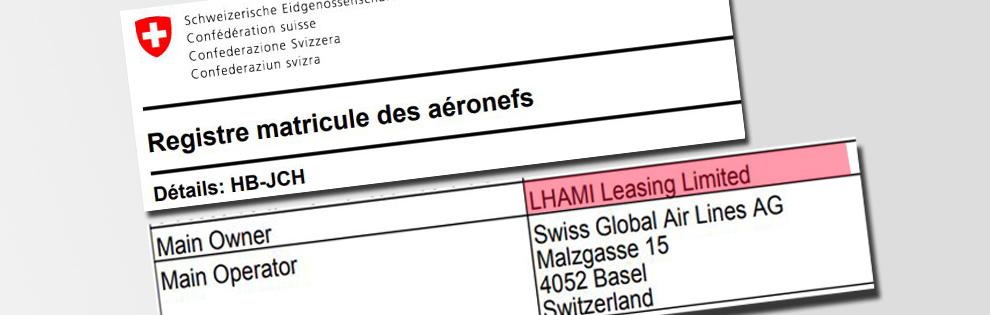 Le propriétaire des nouveaux avions de Swiss est une société irlandaise, membre du groupe Lufthansa.