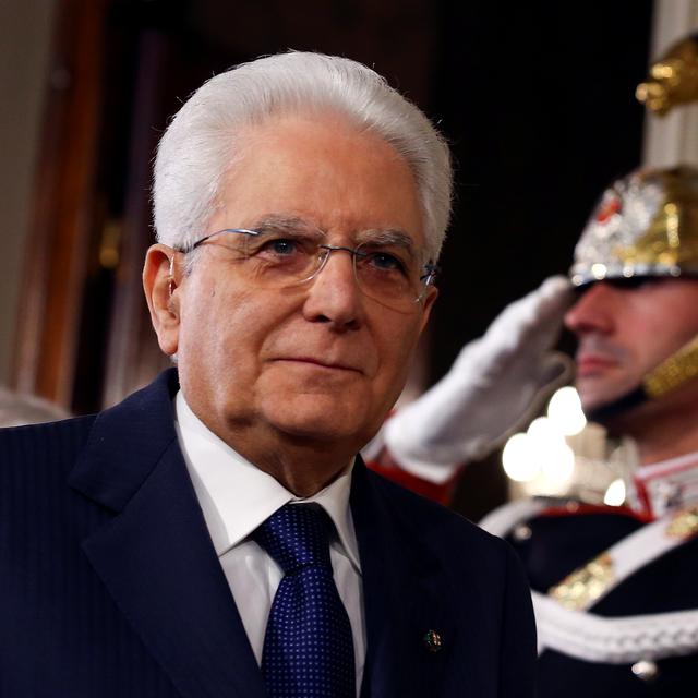 Le président de la République italienne Sergio Mattarella. [Reuters - Alessandro Bianchi]