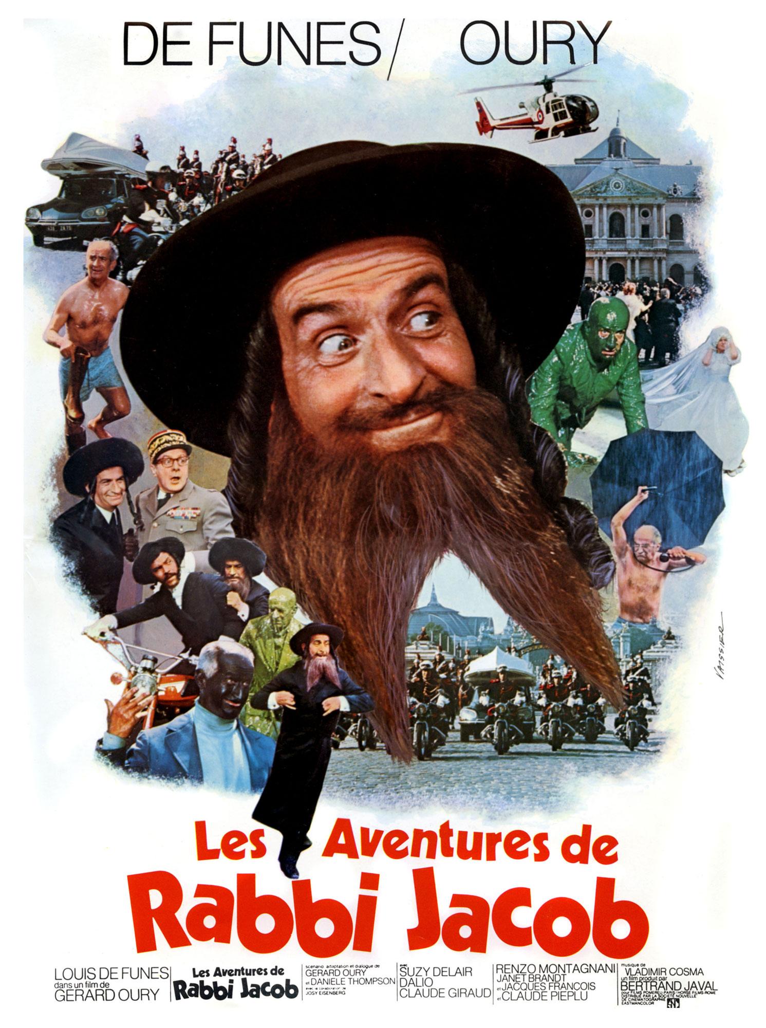 L'affiche du film "Les aventures de Rabbi Jacob". [AFP - Les films Pomereu]