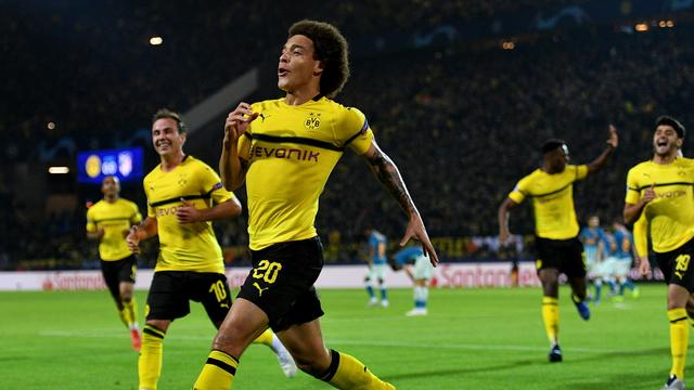 La joie des joueurs d'Axel Witsel et de ses coéquipiers. [Sascha Steinbach]