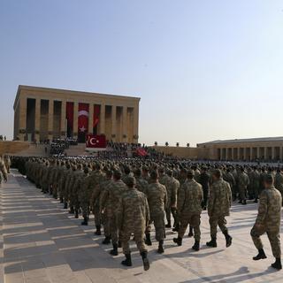 L'armée occupe une place très importante en Turquie. [AP Photo/Keystone - Burhan Ozbilici]