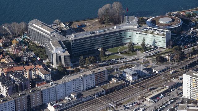 Le siège de la multinationale Nestlé, à Vevey. [Keystone - Anthony Anex]