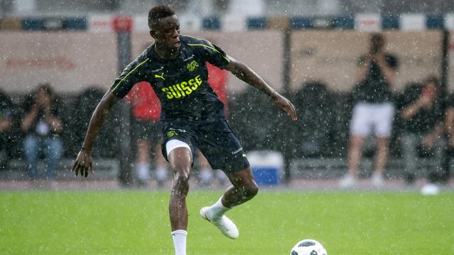 Zakaria lors de l'entraînement de jeudi soir. [Gabriele Putzu]