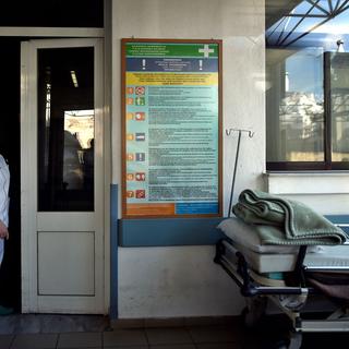 L'hôpital de Samos accueille des réfugiés naufragés. [AFP - Aris Messinis]