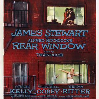 Affiche du film "Fenêtre sur cour", 1955. [Paramount Pictures, Patron Inc, Collection Christophel]